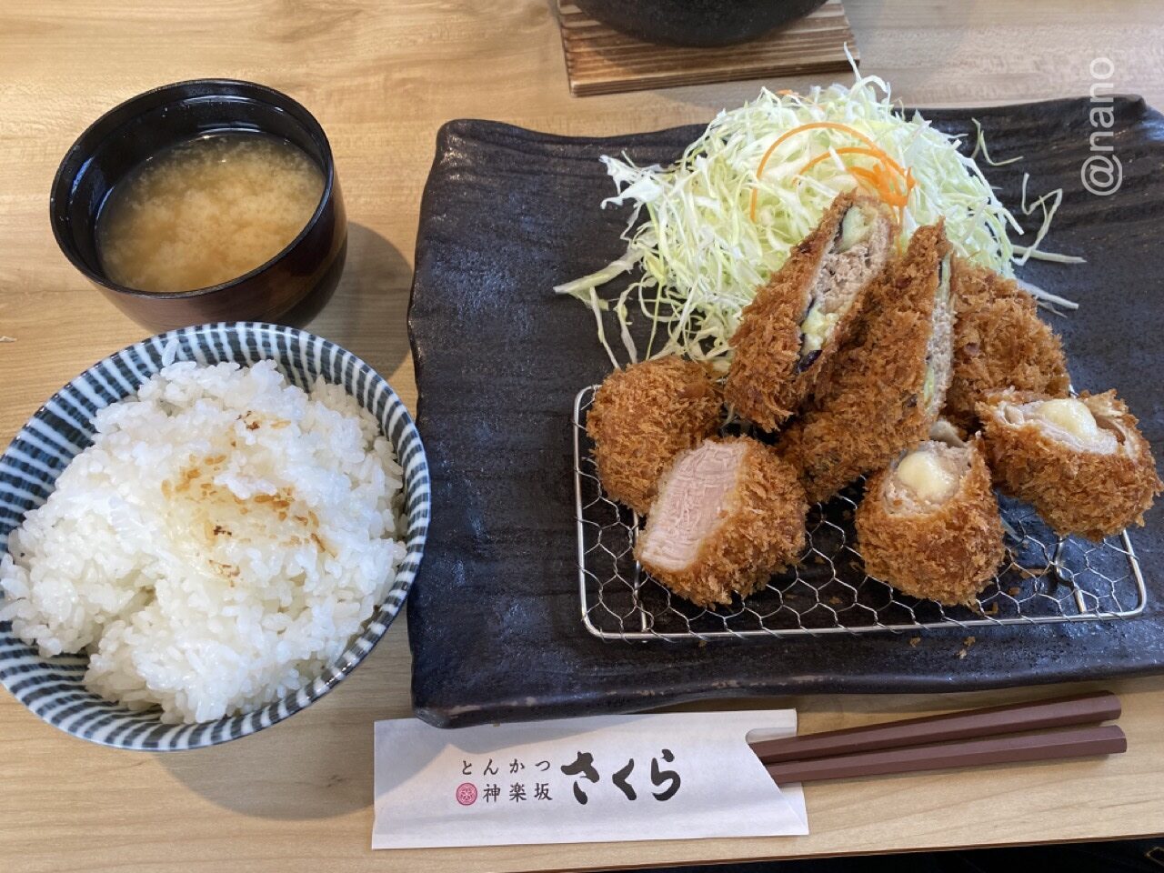 とんかつ神楽坂さくら岡山大安寺　2025年1月IMG_0551（大）メニュー１4種のランチ